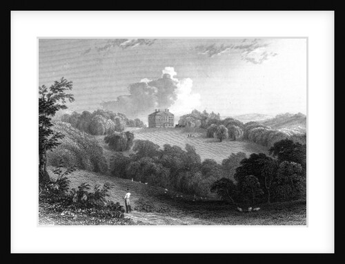 Copped Hall, Essex, engraved by Thomas Garner, 1832 by William Henry (after) Bartlett