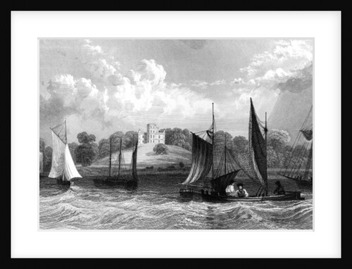 Belmont Castle, near Grays Thurrock, Essex, engraved by Henry Wallis, 1832 by William Henry (after) Bartlett