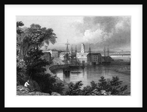 Mistley Quay, near Harwich, Essex by William Henry Bartlett