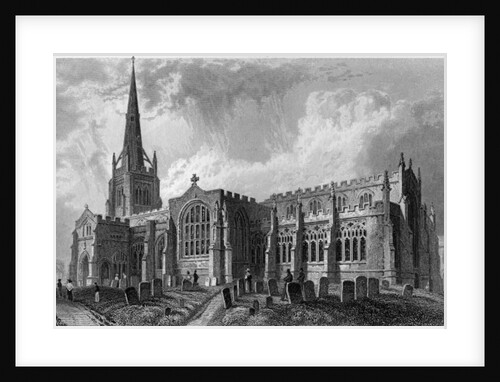 Thaxted Church, Essex by William Henry Bartlett