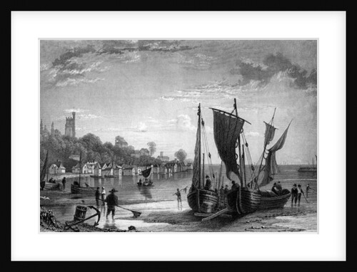 The Village of Leigh, near Southend, Essex, engraved by Charles Mottram, 1833 by William Henry (after) Bartlett