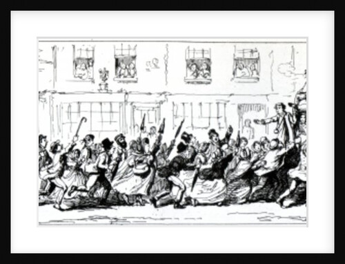 Omnibus's to the Great Exhibition every ten minutes by George Cruikshank
