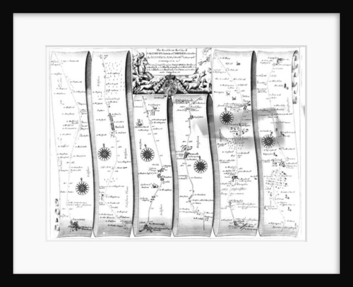 The road from the city of Salisbury to Campden, from Ogilby's 'Britannia', 1675 by John Ogilby