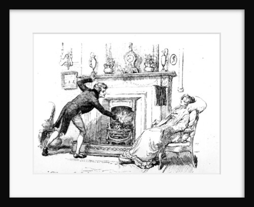 Piling up the fire by Hugh Thomson