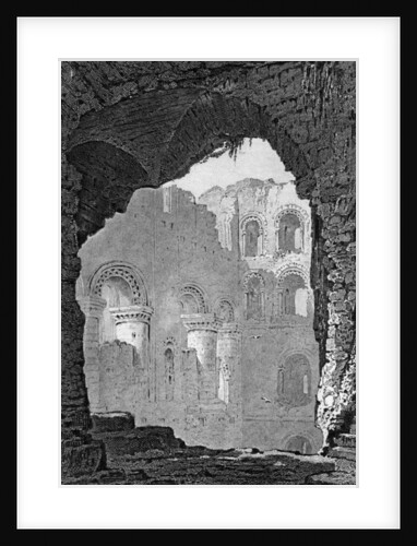 Interior of the Keep of Rochester Castle, Kent by William Woolnoth