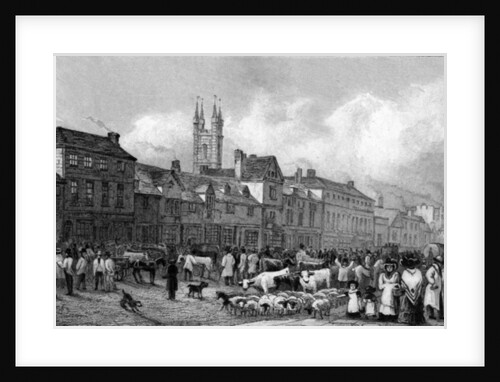 Market Day at Ashford, Kent by George Sidney Shepherd