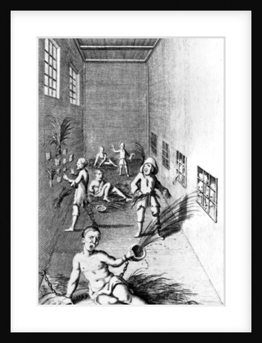 Illustration of Bedlam from 'A Tale of a Tub' by Jonathan Swift, fifth edition published 1710 by Bernard III Lens