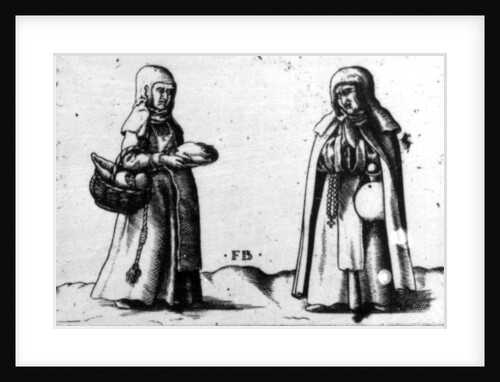 Two Religious Persons by Franz Isaac Brun
