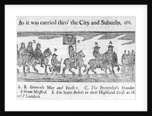Illustration from 'An Account of the Whole Procession', pamphlet published 1717 by English School