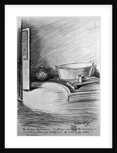 The Indian Bathroom by Leonard Raven-Hill