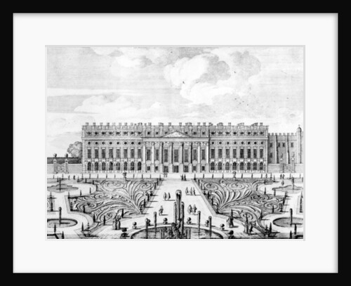 The South facade of Hampton Court by Dutch School
