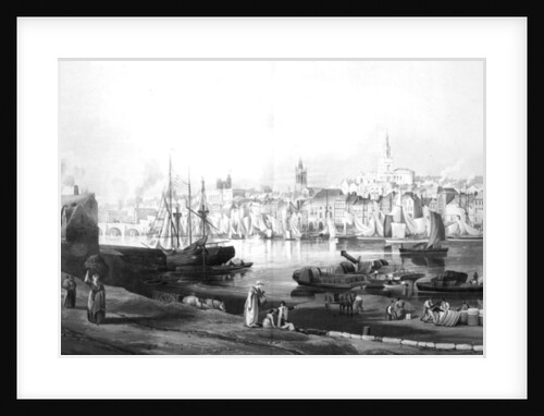 View of the port and town of Newcastle upon Tyne by Thomas Miles Richardson