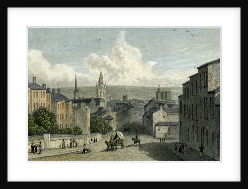 Newcastle from Westgate Hill, engraved by Edward Finden, 1830 by William (after) Westall