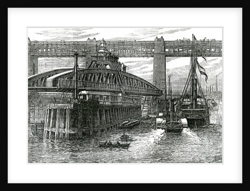 Opening of the new swing bridge at Newcastle-upon-Tyne, 1876 by English School