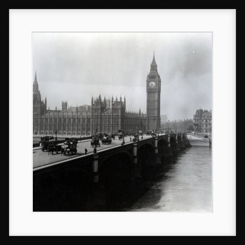 View of Westminster Bridge and the Houses of Parliament by English Photographer