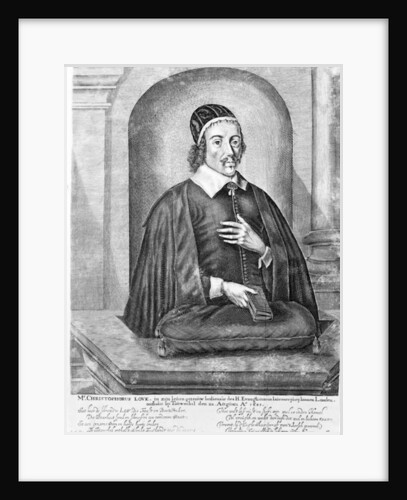 Christopher Love, c.1651 by Abraham Conradus