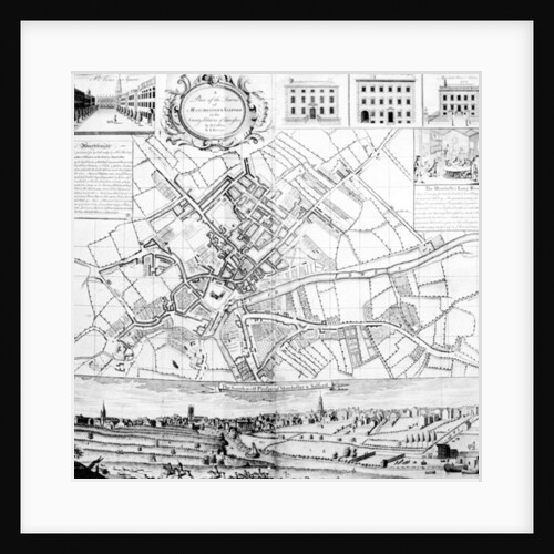 Map of Manchester, 1751 by Casson & Berry