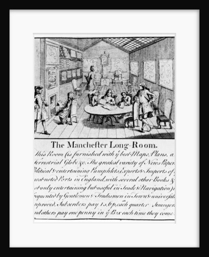 The Manchester Long Room, 1751 by Casson & Berry