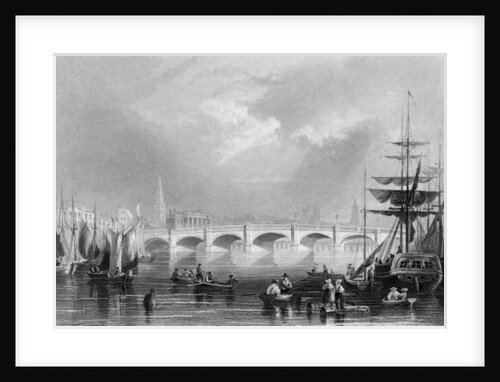 New Bridge and Broomielaw, Glasgow, c.1840 by William Henry Bartlett