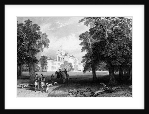 Castle Gordon, engraved by Robert Sands, 1837 by Thomas (after) Allom