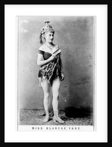 Carte de Visite of Miss Blanche Vane, c.1855 by English Photographer