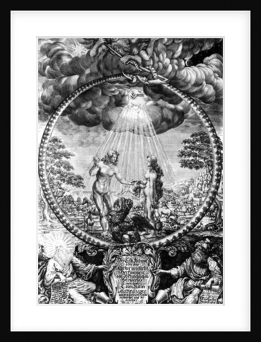 Frontispiece to the German edition of Matthew Hale's 'The Primitive Origination of Mankind, Considered and Examined According to the Light of Nature' by German School