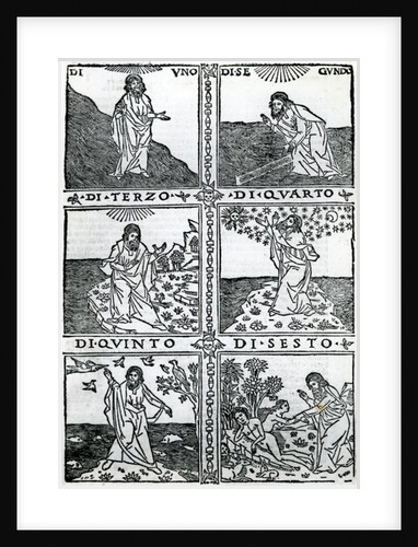 The Six Days of Creation by Italian School