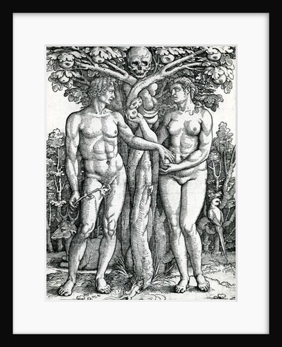 The Fall of Adam and Eve, c.1525-27 by Hans Sebald Beham