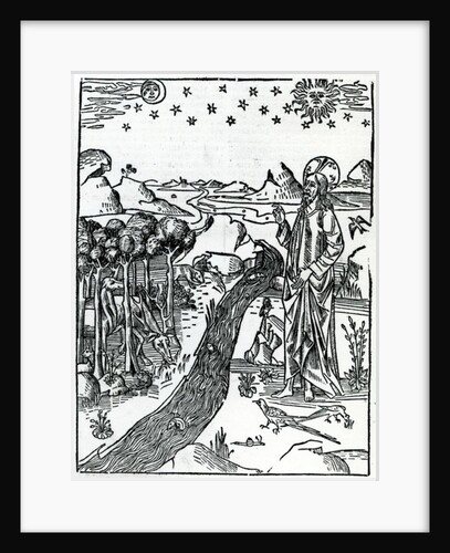 Creation, first page of Genesis by Italian School