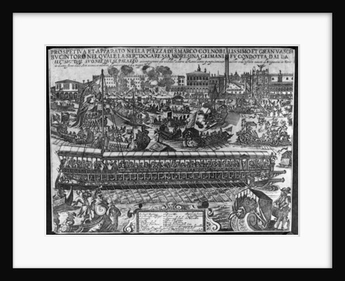 Coronation of Dogaressa Morosina Morosini-Grimani, 1597 by Giacomo Franco