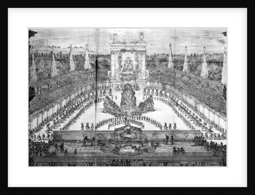 A performance of 'Ercole in Tebe' in the Boboli Gardens by Stefano della Bella