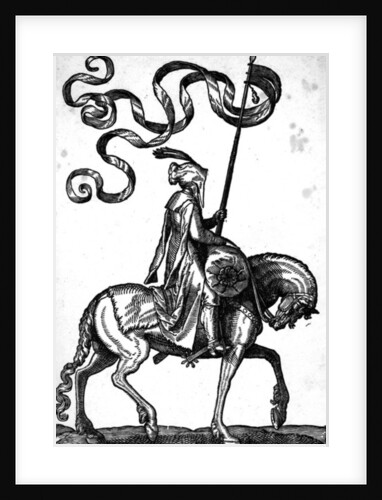 A man on horseback, 1576 by Melchior Lorck