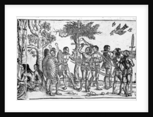 Der kuing von Gutzin, print made by George Glockendon, 1511 by Hans Burgkmair