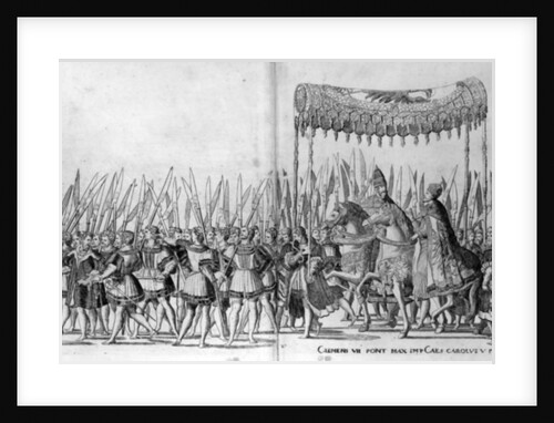 The Entry of Pope Clement VII and Emperor Charles V into Bologna on 24 February 1530 by Nicholas Hogenberg