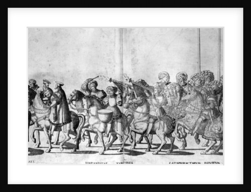 Plate 30 and 31 of the Entry of Pope Clement VII and Emperor Charles V into Bologna on 24 February 1530, published c.1530 by Nicholas Hogenberg