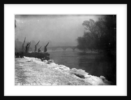 The Thames in Winter, 1895 by English Photographer