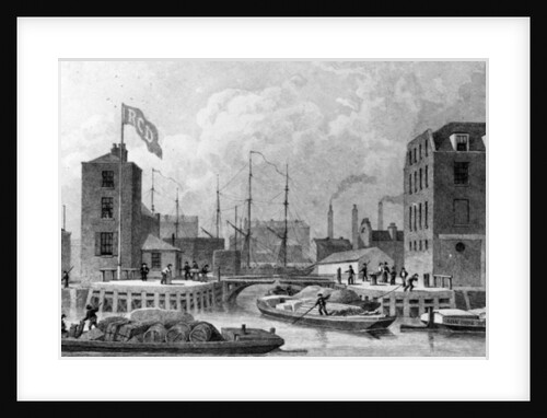 Entrance to the Regent's Canal, Limehouse by Thomas Hosmer Shepherd