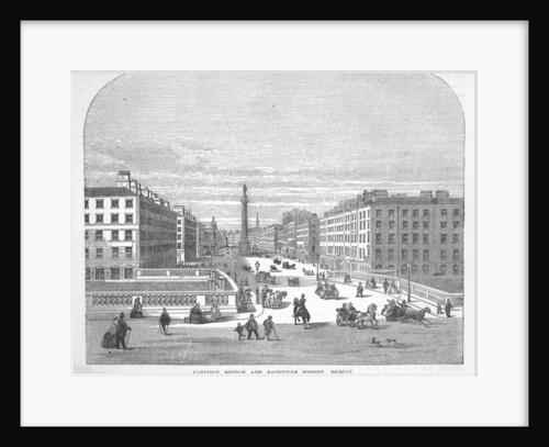 Carlisle Bridge and Sackville Street, Dublin by (after) English School