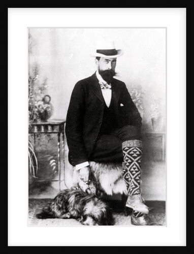 Adrian Hope with Robbie, c. 1880-1900 by English Photographer