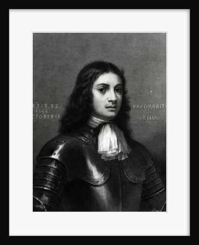 William Penn aged Twenty Two, print made by S. A. Schoff, 1862 by English School