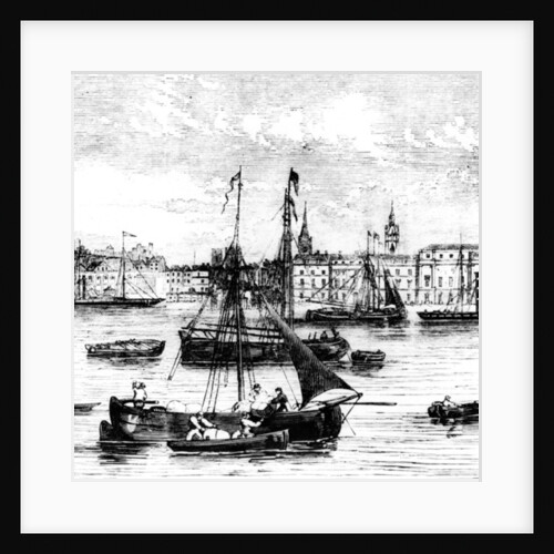Wharfs on the River Thames, Nicholson's Wharf to Customs House by English School