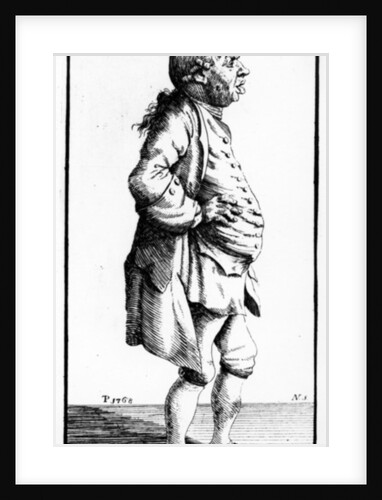 Caricature of Francis Harwood, c.1770 by Thomas Patch