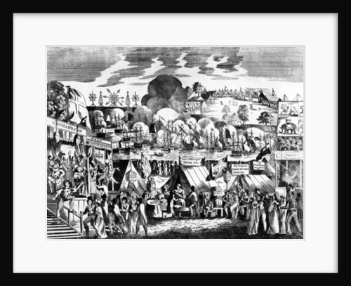 Jubilee Fair in Hyde Park, 1814 by English School
