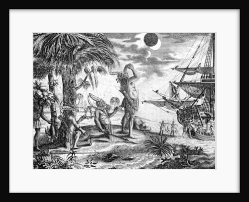 The Indians astonished at the eclipse of the moon foretold by Columbus, 1770 by English School