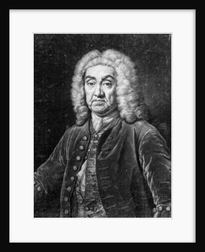 John James Heidegger, engraved by John Faber, 1749 by Jean-Baptiste van Loo