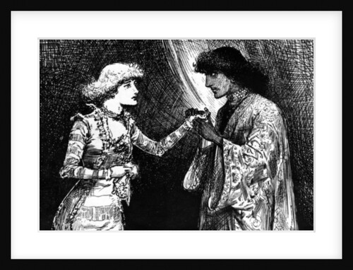 Miss Ellen Terry as Desdemona and Mr. Irving as Othello by English School