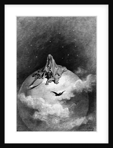 Illustration from Edgar Allan Poe's 'The Raven', 1882 by Gustave Dore