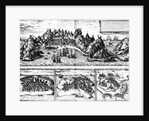 Views of Aden, Mombaza, Quiloa and Cefala, from Georg Braun's 'Civitates orbis terrarum', published in 1572 by Georg and Hogenberg Franz (1535-90) Braun