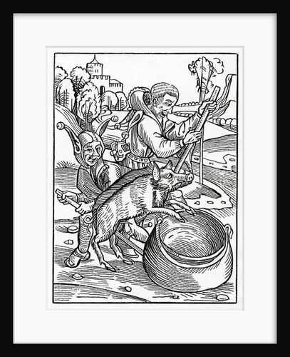 Of euyl Counsellours, Juges and men of lawe by (after) German School
