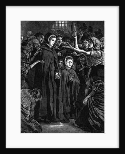 Elizabeth Fry and Anna Buxton visiting Newgate Prison by English School